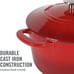 Martha Stewart 7-Quart Enamel on Cast Iron Dutch Oven (Red Ombre)