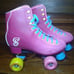 Candi Grl Roller Skates Sabina Hot Pink Teal Size 8 Candy Girl Derby U772PB