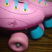 Candi Grl Roller Skates Sabina Hot Pink Teal Size 8 Candy Girl Derby U772PB