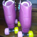 Candi Grl Roller Skates Sabina Hot Pink Teal Size 8 Candy Girl Derby U772PB
