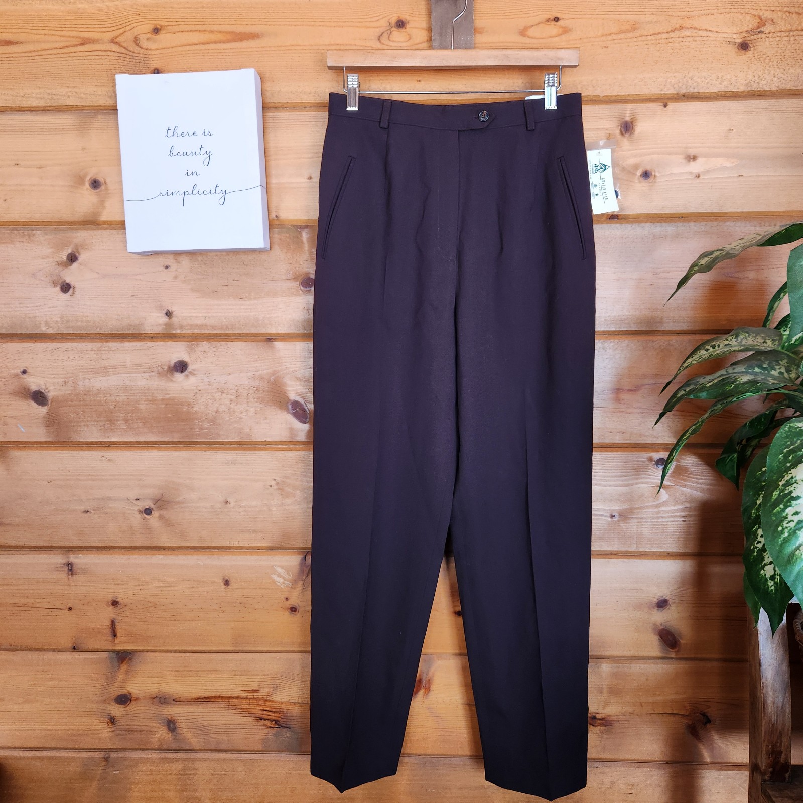 Austin Reed NWT Vintage Thompson Trouser Pant 100% Worsted Wool USA Petite Sz 10