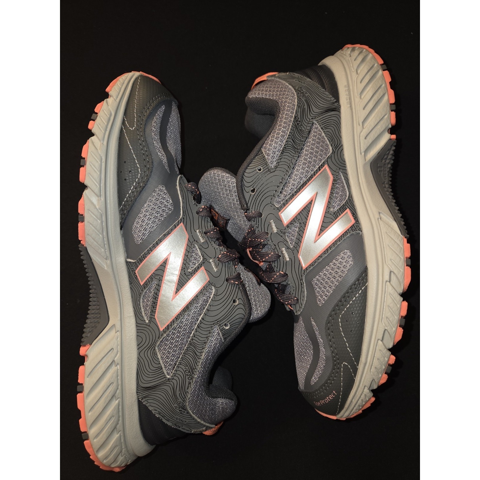 New Balance Women's Size 8.5D 510v4 Grey Lace-Up Trail Running Sneakers Shoes