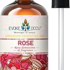 EVOKE OCCU Rose Essential Oil 4 Oz, Premium Rose Oil for Diffuser Fragrance DIY
