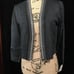 CALVIN KLEIN Rhinestone CROPPED Shrug, Dark Gray, NWT, Women’s Size M