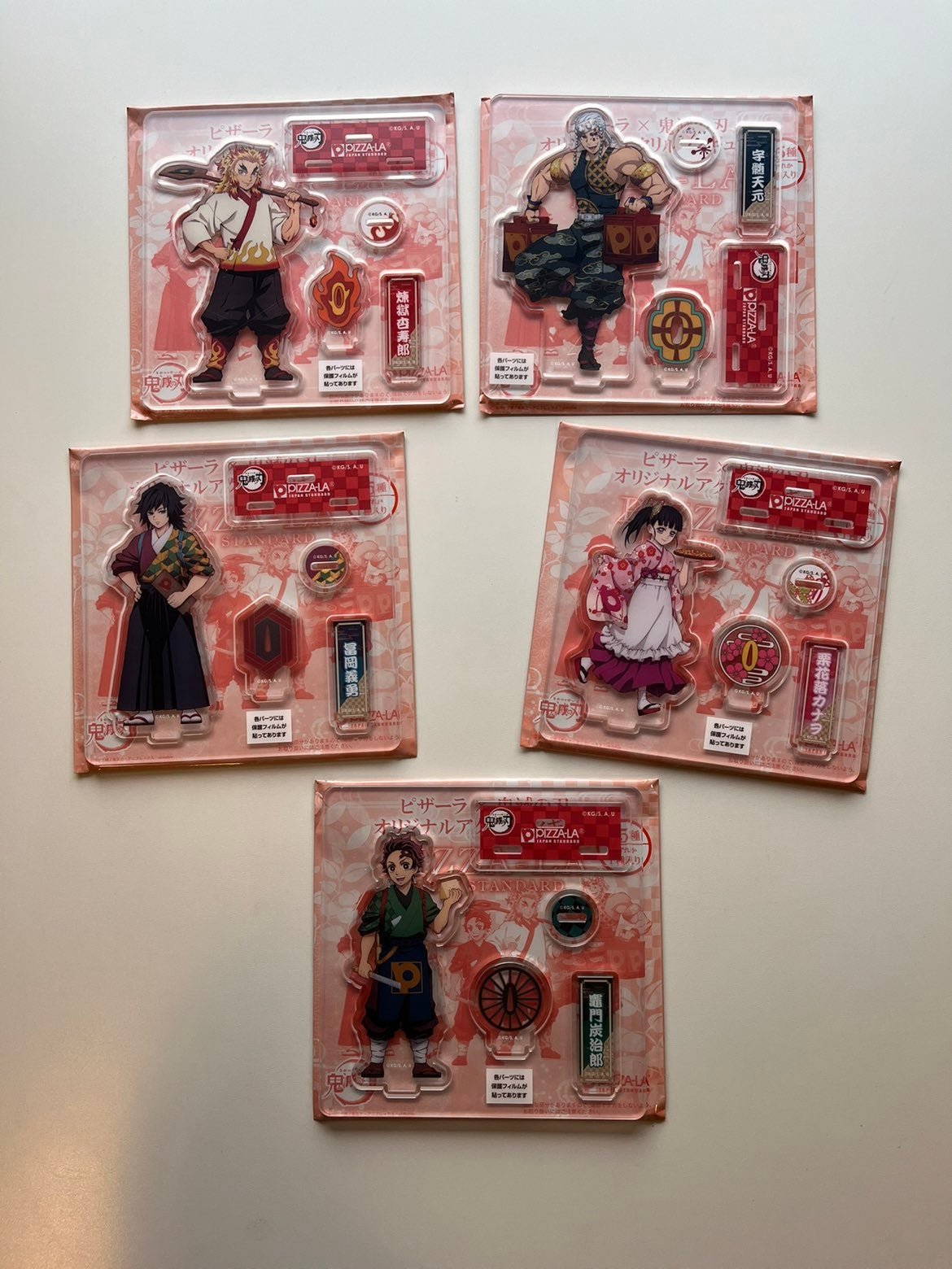 Demon Slayer Pizza Acrylic Stand Set Rengoku