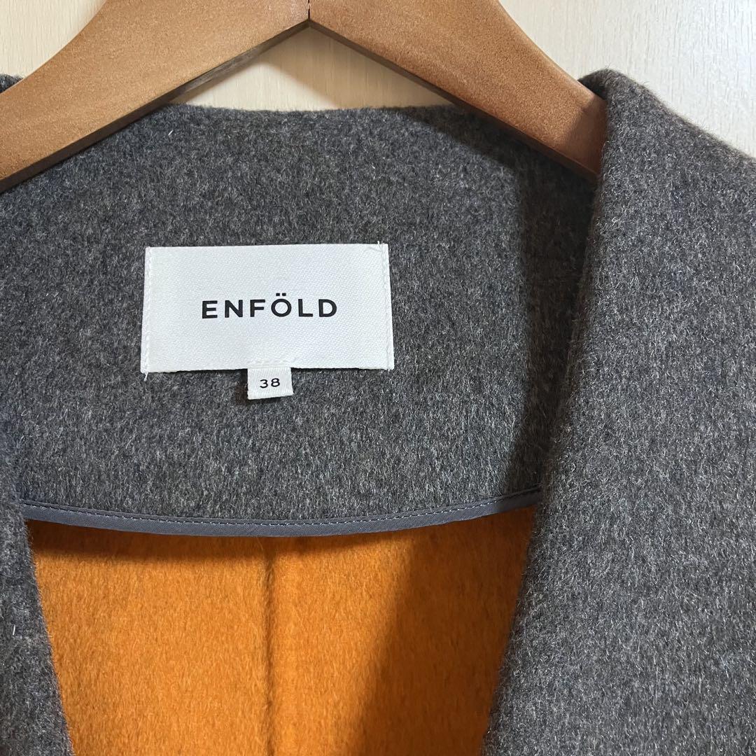 ENFOLD ジレ　38 ENFOLD Enfold Wool River No Collar Coat 38