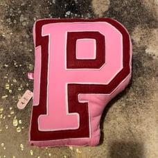 Victoria’s Secret Pink Plaid Letter P Pillow NWT