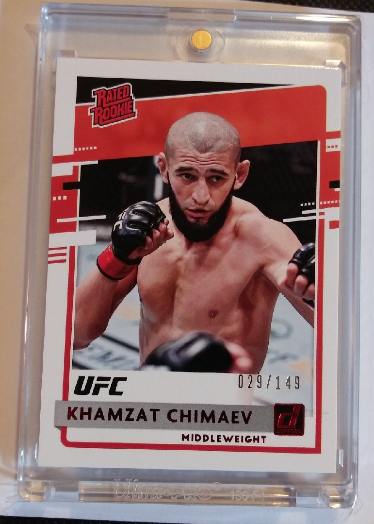2021 Panini Donruss UFC Khamzat Chimaev Rated Rookie Red /149