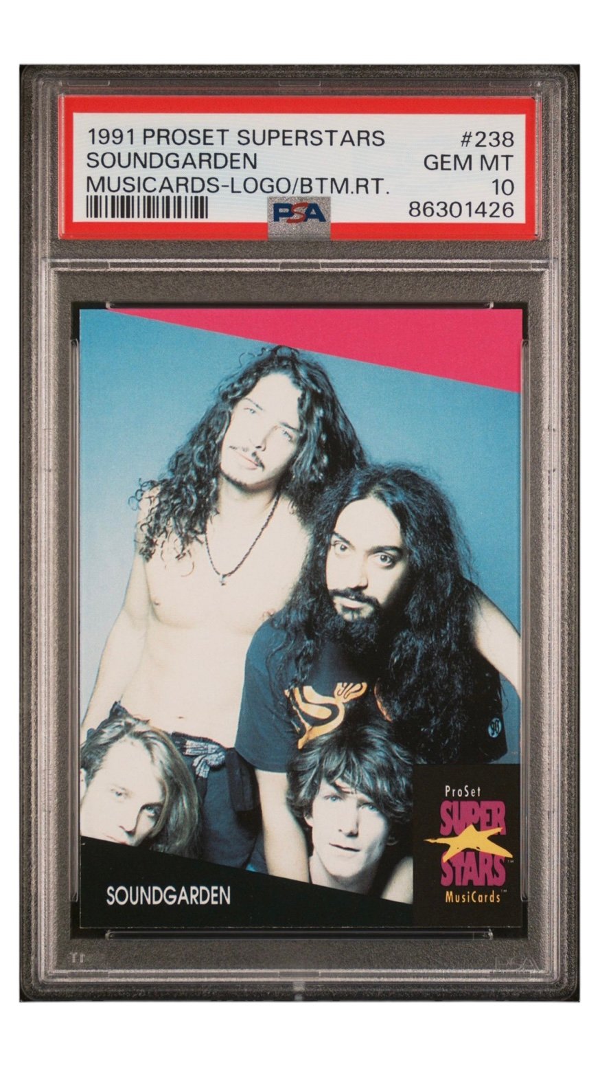 Soundgarden PSA 10 1991 Pro Set Superstars Musicards Variant Chris Cornell Pop 3