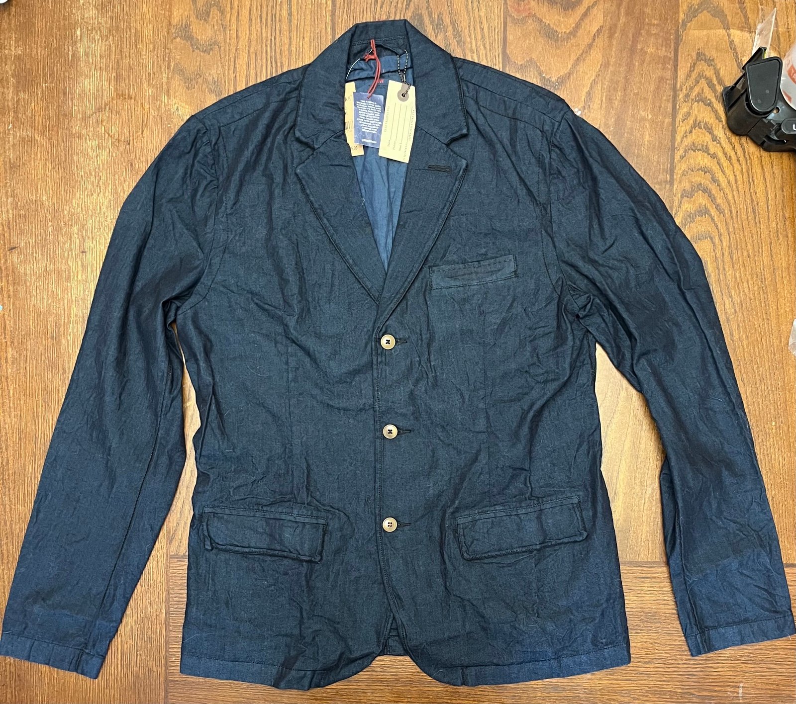 Jeremiah Mens soft denim blazer Size M NWT