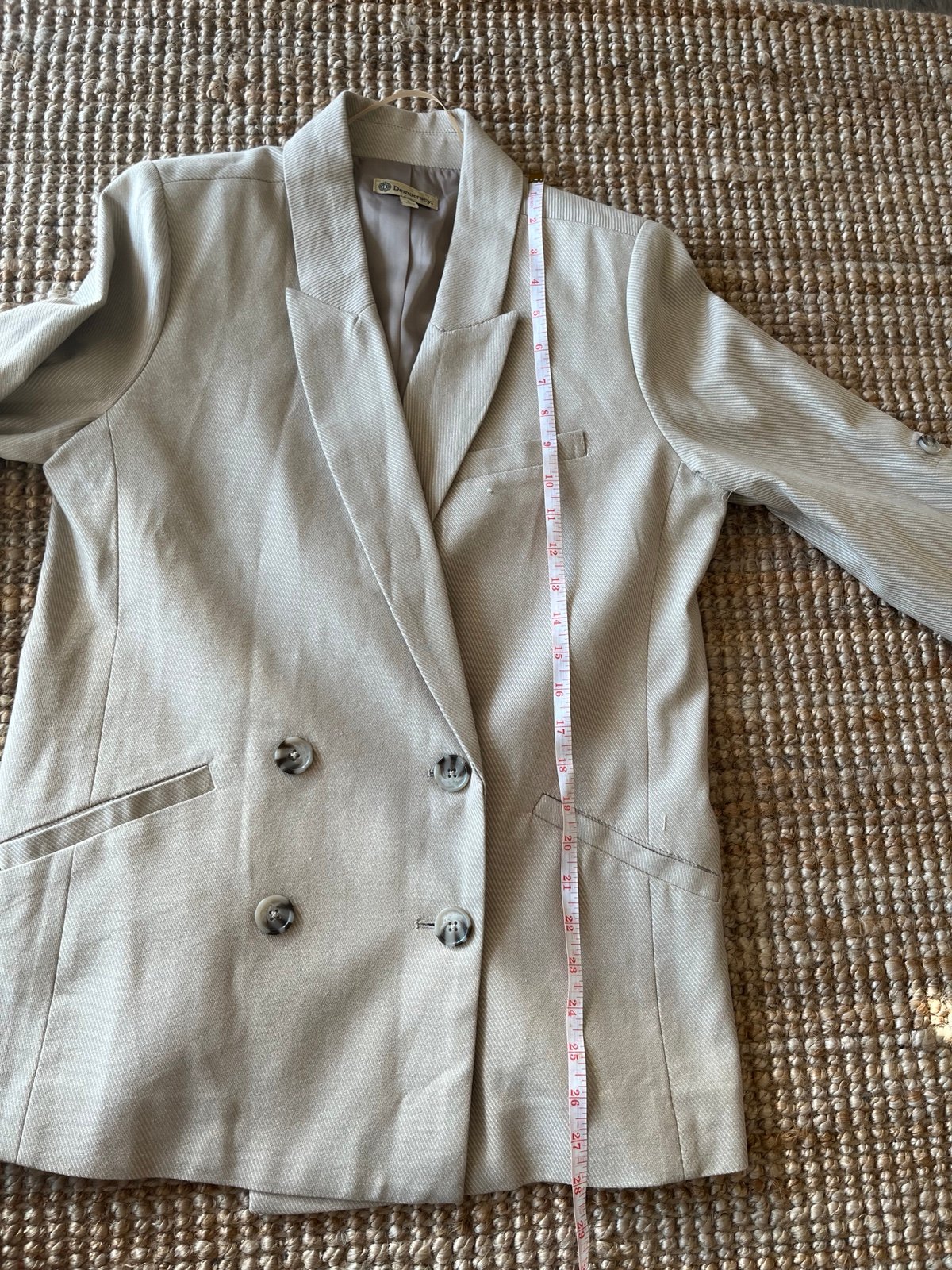 Beige cotton blazer Small