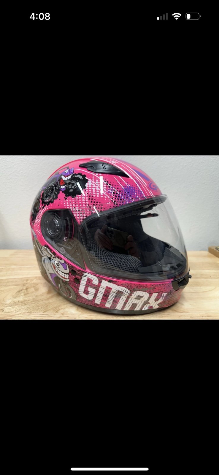 GMAX - GM-49Y DOT Youth Race Helmet - DOT Rated ATV Go Kart Motorcycle Street