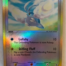Swablu Reverse Holographic Pokemon Card Fermi Bubbles Grading C+