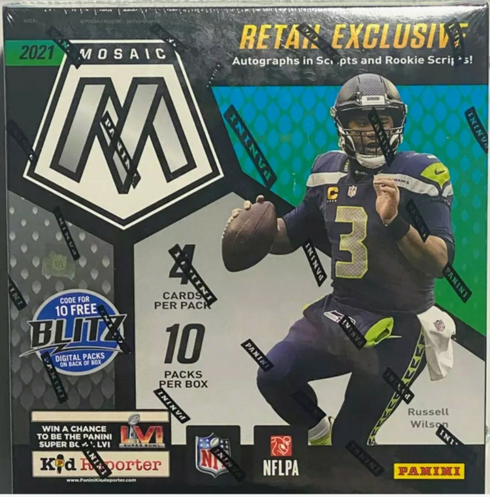Lot of 2 Boxes: 2020-2021 Panini Mosaic NFL Football Mega Box (MJ Holdings)