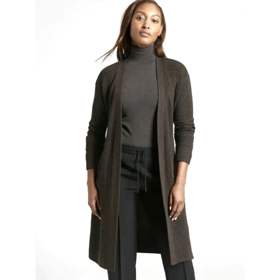 Athleta Scenic Wrap Long Sweater Cardigan 1X