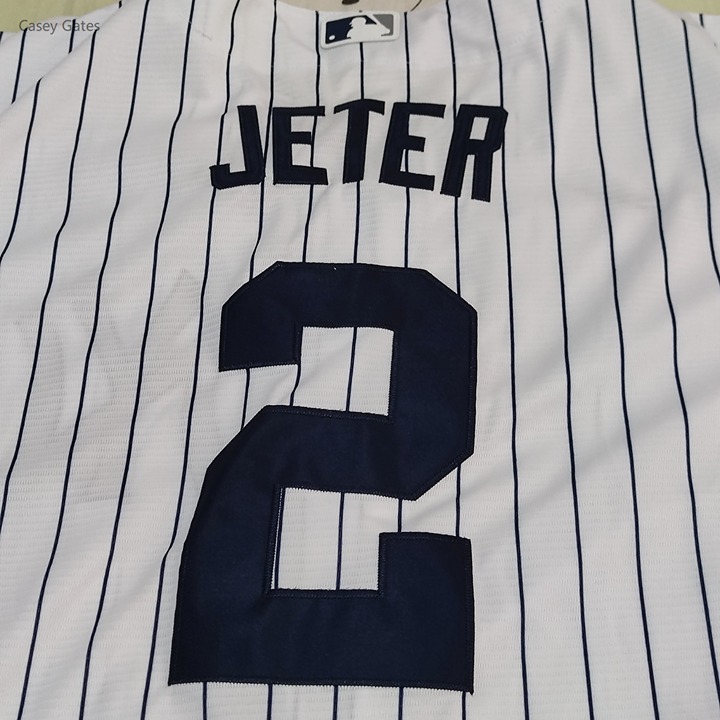 Men's New York Yankees Derek Jeter Mitchell & Ness White Authentic Jersey