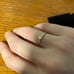 14k diamond solitaire ring