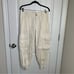 Alice Olivia white cream linen blend cargo pants size 4 summer vacation
