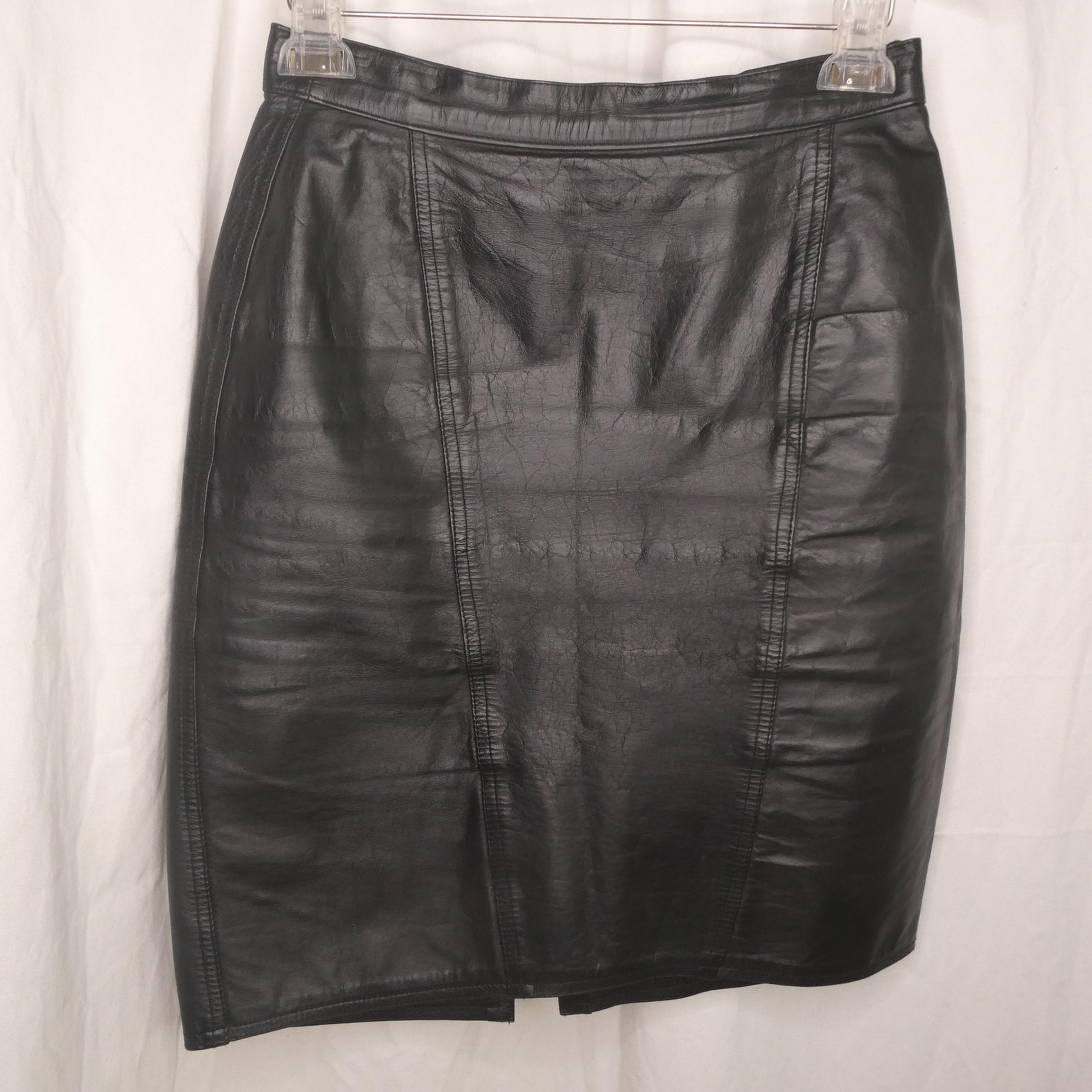 Winlit Woman leather skirt size 9/10 black