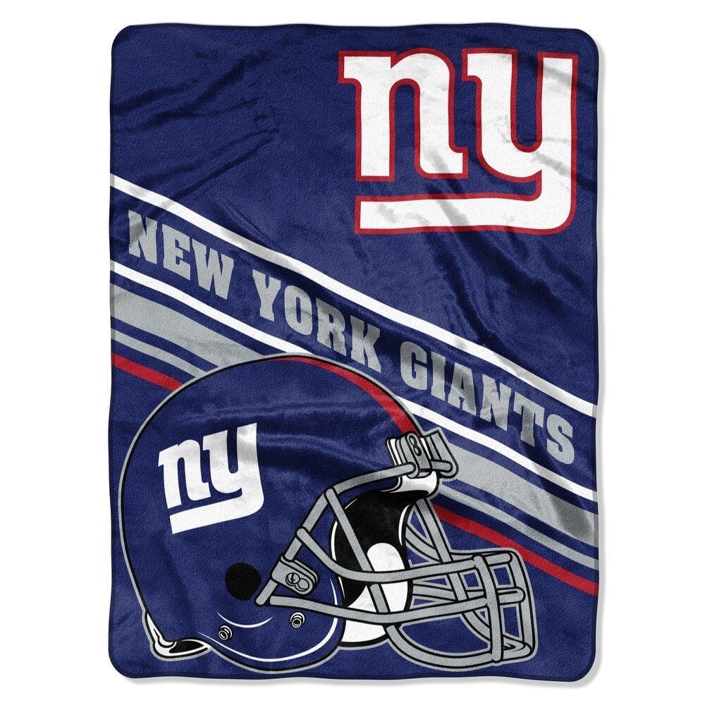 New York Giants Slant Raschel Throw Blanket 60 x80