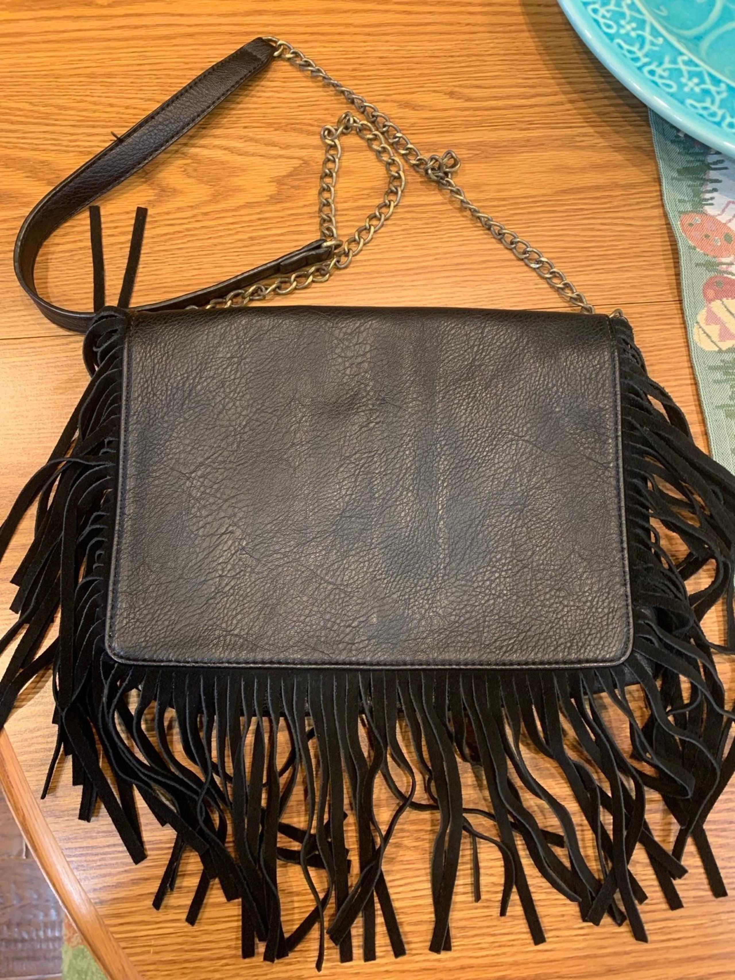 Crossbody Antik Kraft Fringe Bag