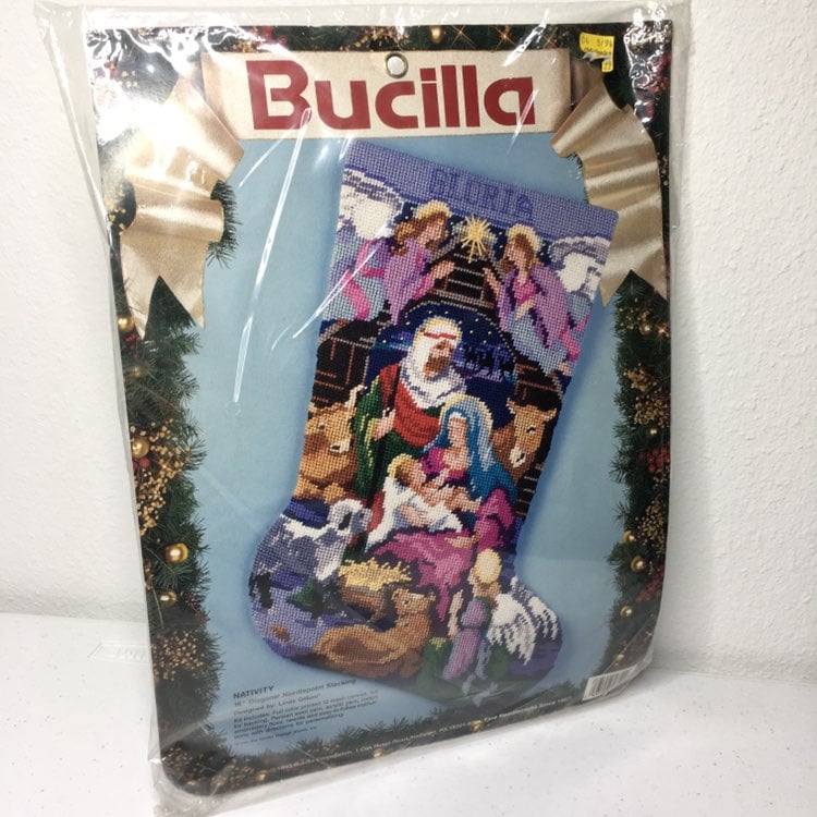 Bucilla Nativity Christmas Stocking kit