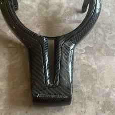 BMW carbon fiber steering wheel trim
