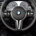 BMW carbon fiber steering wheel trim