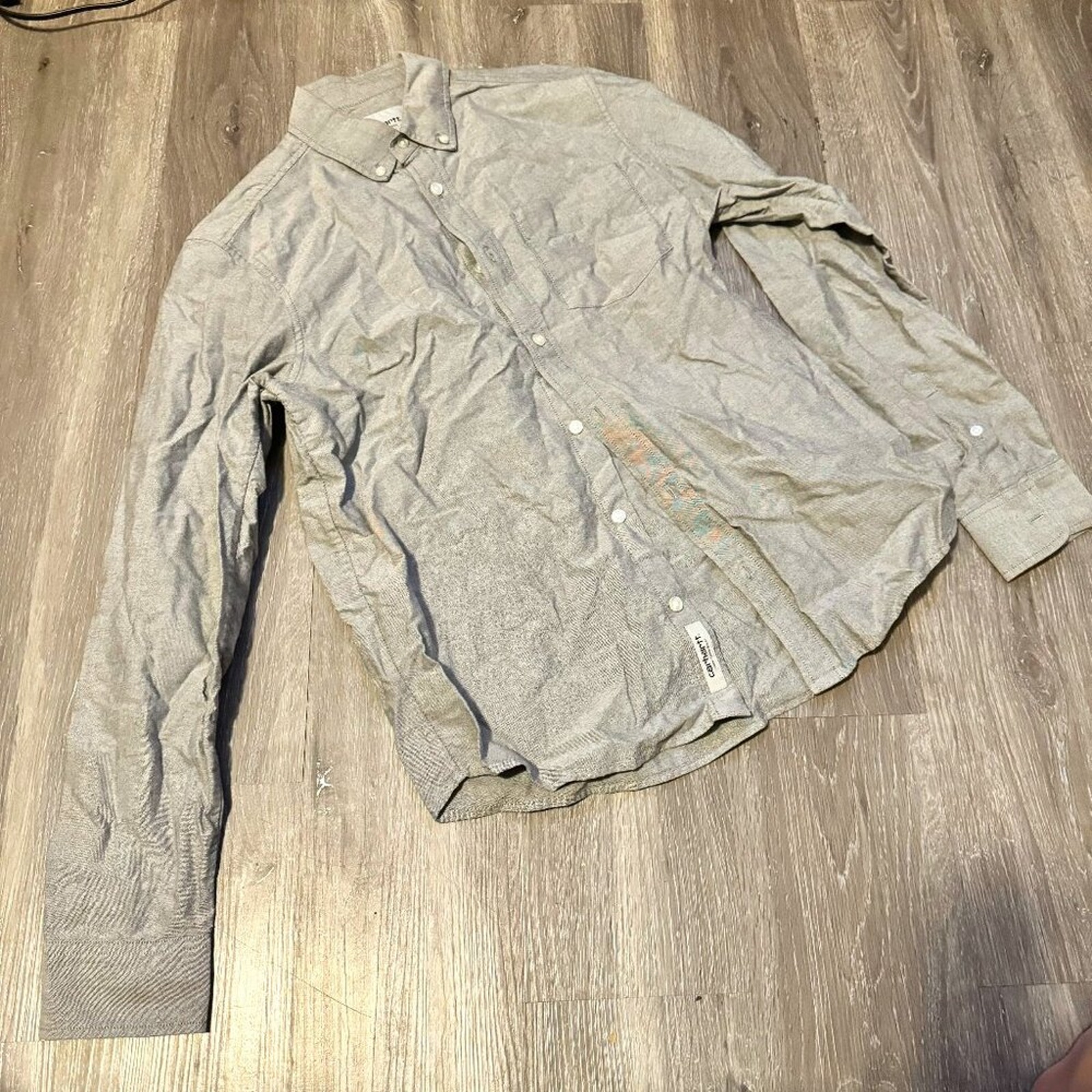 Size Small Carhartt Button Down Grey Shirt