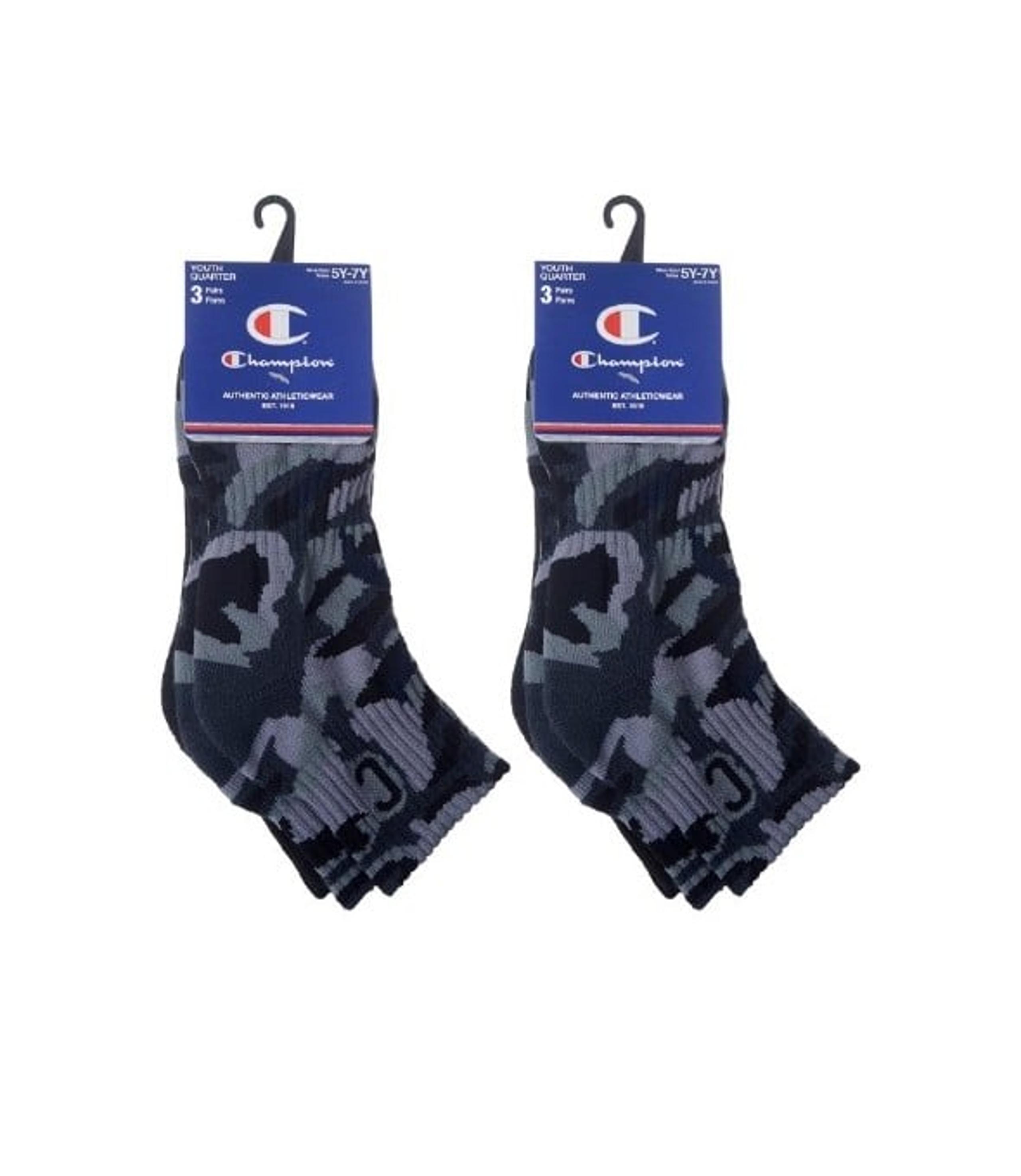 Boys Champion Quarter Socks 5Y-7Y