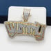 14K Gold Plated Cubic Zircon Pendant, EVBRS396