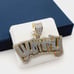 14K Gold Plated Cubic Zircon Pendant, EVBRS396