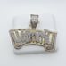 14K Gold Plated Cubic Zircon Pendant, EVBRS396