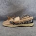 Sperry Shoes Womens 9 Slip On Boat Loafer Leather Leopard Top Sider Preppy Brown