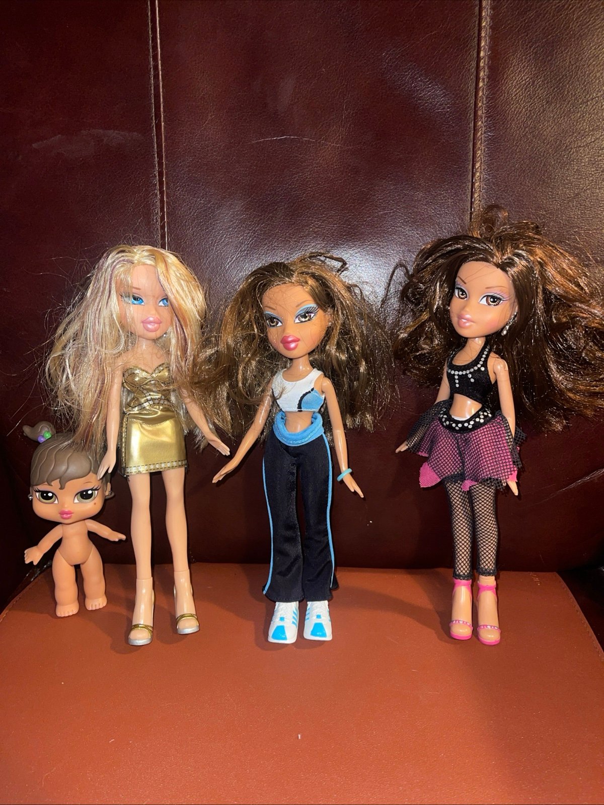 2005-2008 Bratz Doll Lot Of 4 Dressed With Shoes