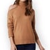 1.STATE Cutout Cold Shoulder Turtleneck Sweater Women's Beige Cotton Relaxed XXL