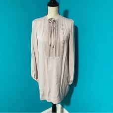 Diane Von Furstenberg DVF 4 Blush Pink Jasleen Shift Dress 579