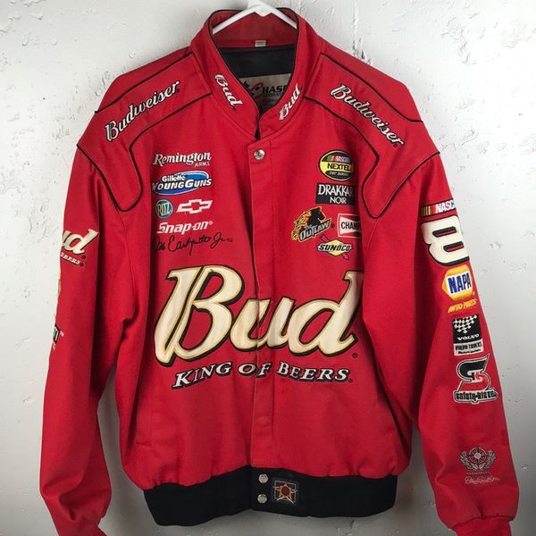 Vintage 90's CHASE AUTHENTIC Adult's Embroidered NASCAR Winston Cup #8 Jacket