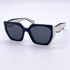 NEW PRADA PR15WSF 09Q5S0 WOMEN SUNGLASSES PRADA SPR 15W BLACK WHITE PRADA PR15WS