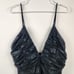 Retrofete Mini Black Ruched Dress Sleeveless V Neck Size XS? Sample