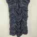 Retrofete Mini Black Ruched Dress Sleeveless V Neck Size XS? Sample
