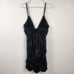 Retrofete Mini Black Ruched Dress Sleeveless V Neck Size XS? Sample