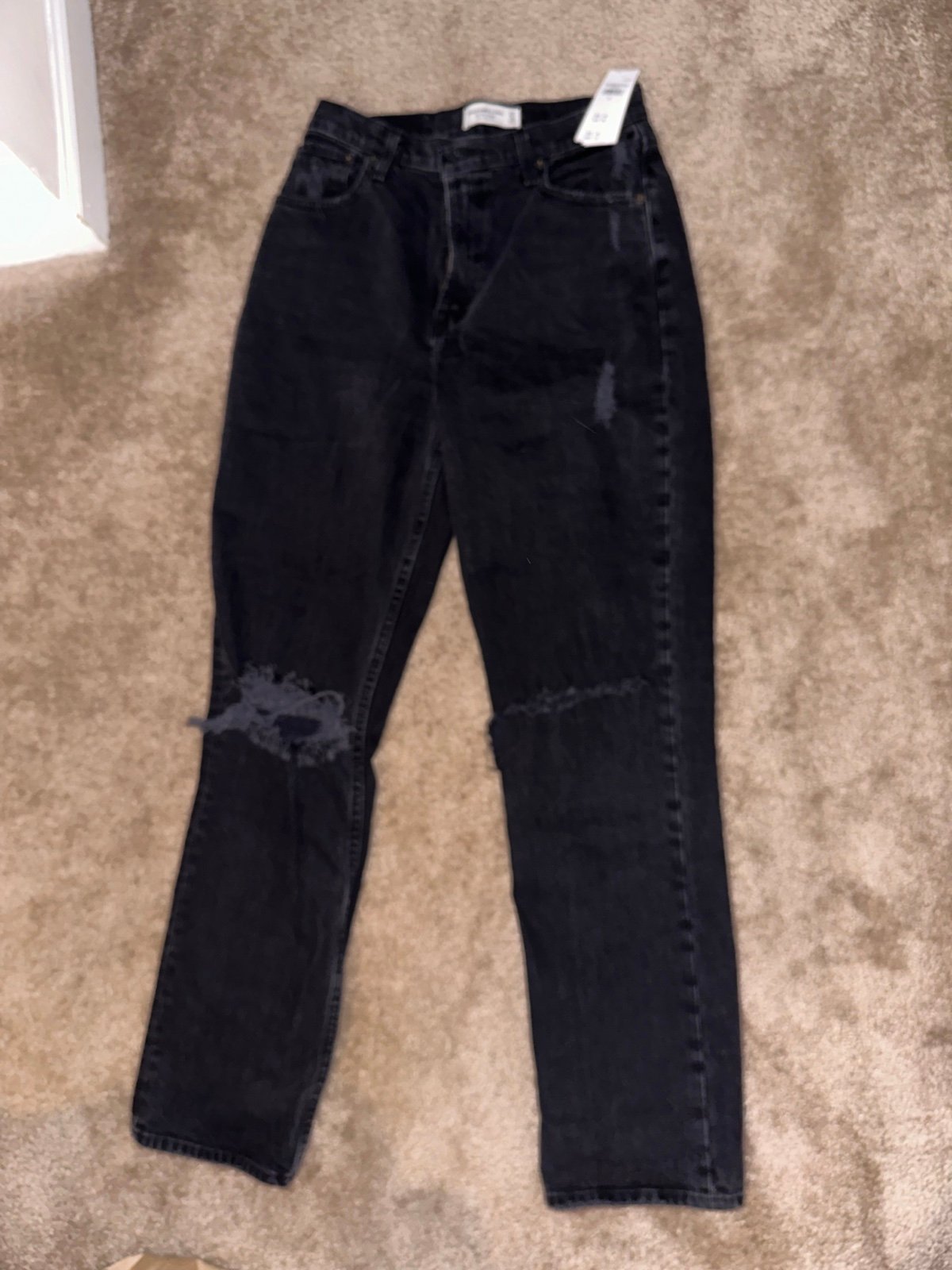 abercrombie curve love 90s straight leg jeans NWT