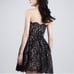 Neiman Marcus x Target Robert Rodriguez black lace strapless skater Dress sz 14