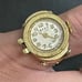 Ring watch vintage gold tone