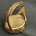 Ring watch vintage gold tone
