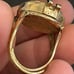 Ring watch vintage gold tone