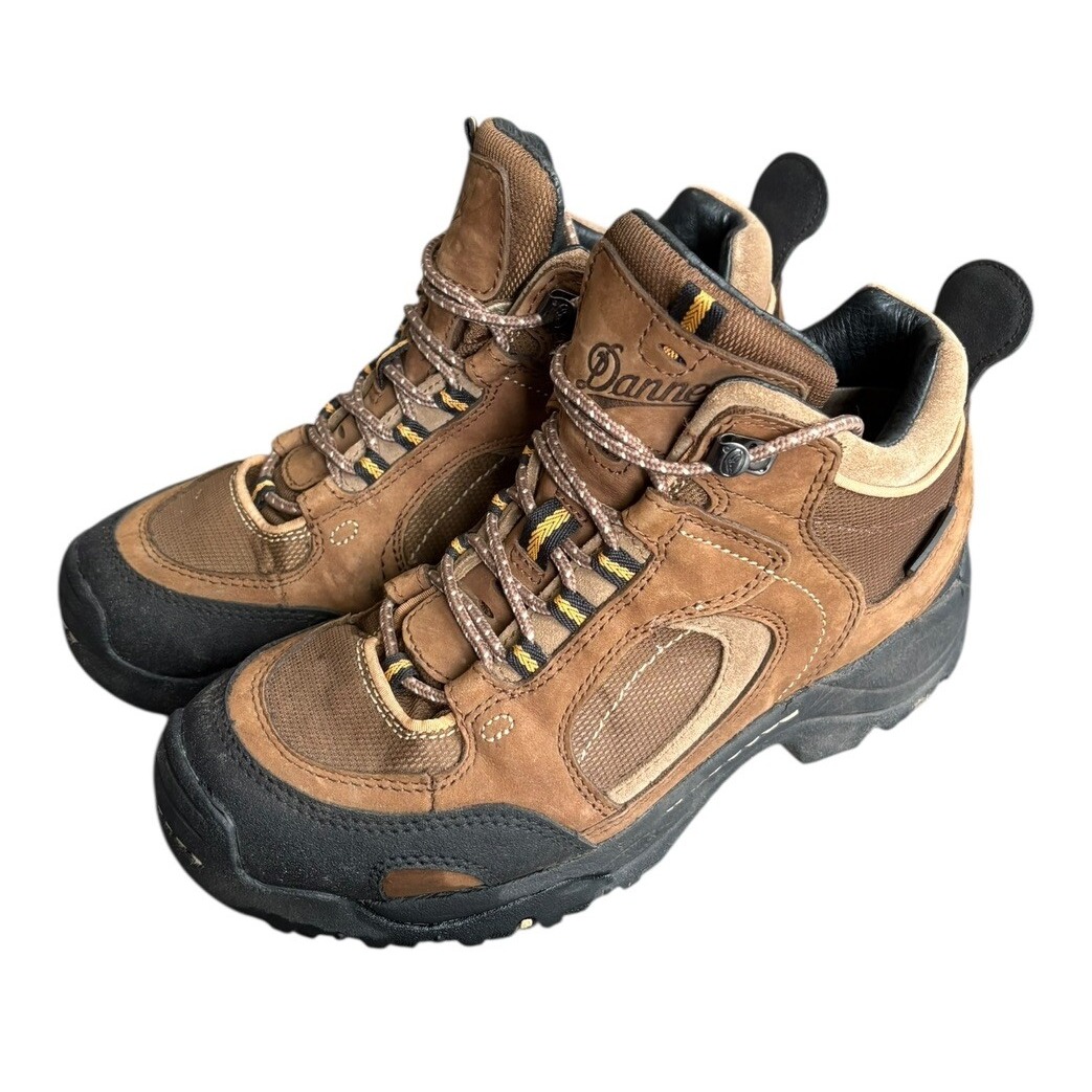 Danner Agitator 45 Tan GTX Gore-Tex Hiking Work Boots Ankle Size 8 Women's