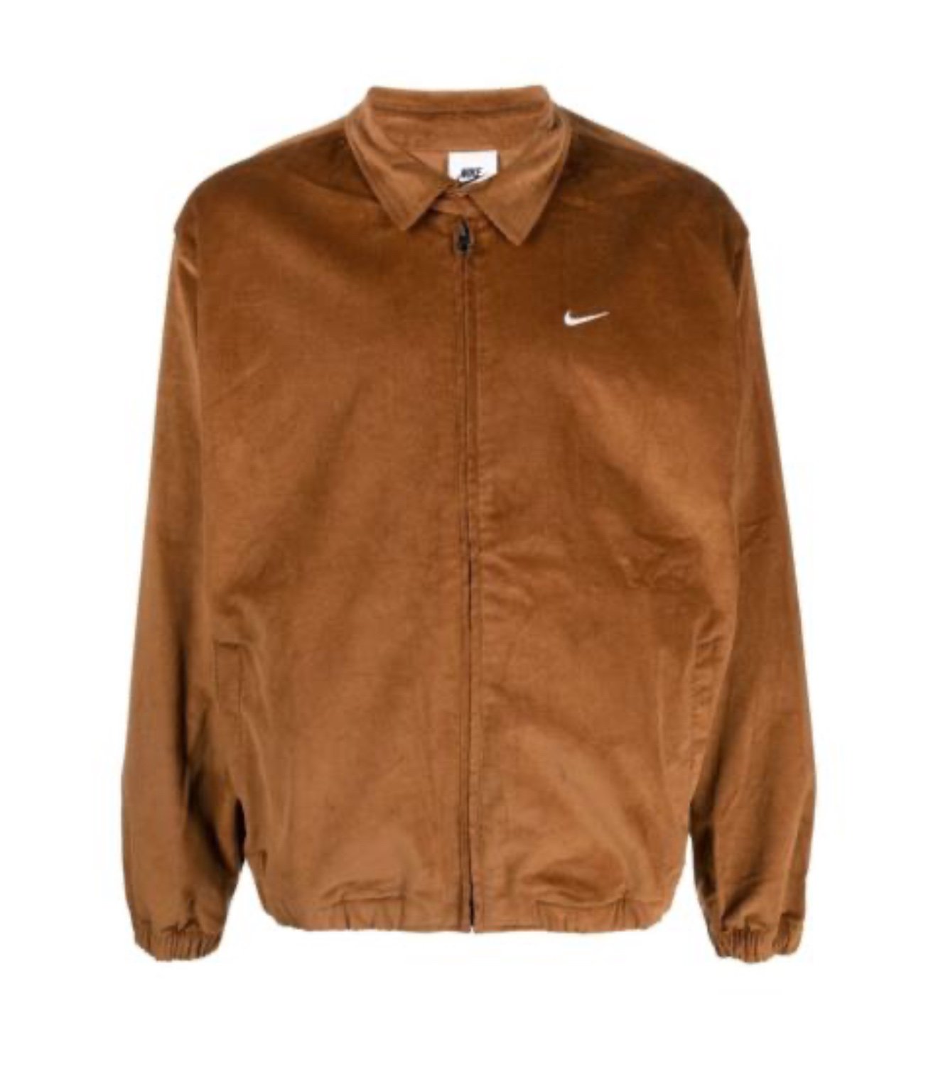 New M Nike Life Harrington Zip Jacket Ale Brown Fine Corduroy