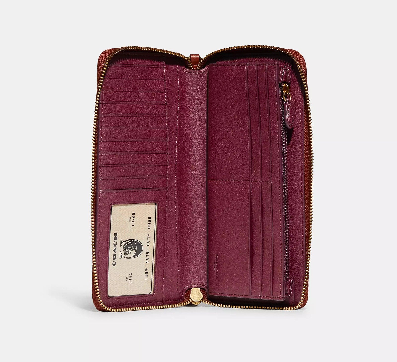 Coach continental wallet sale